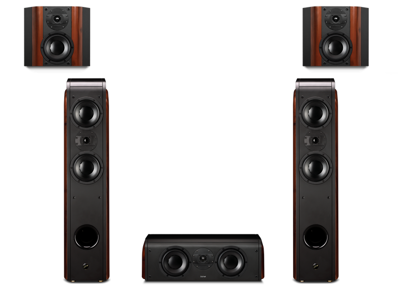 Swans D3.2+ 5.0 Hi-Fi HOme Theater System *New* Walnut Polyvinyl - WHOLESALE COST!!!!