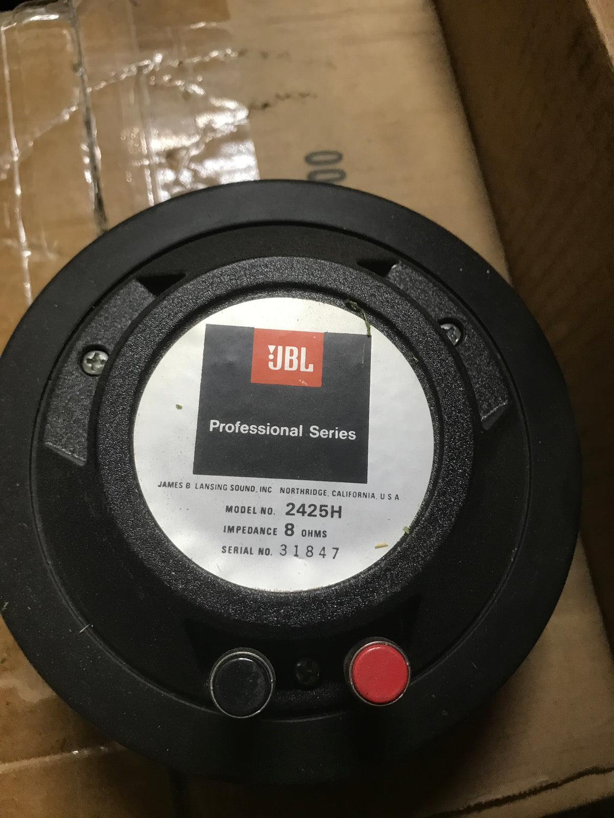 JBL 2425 8ohm Driver SPECIAL PRICING!
