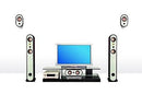 Swans S600D 5.0 Home Theatre/Hi-Fi Speaker System *New* WITH SUB on Mains