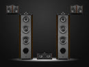 Swans Diva 8.3+ HIFI Home Theater SPEAKER Pair New ROSEWOOD GLOSS! Dealer COST!