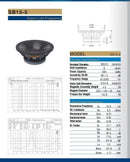TSG SB15-5 15" woofer W/ 4.6" Voice Coil  SPECIAL PRICING