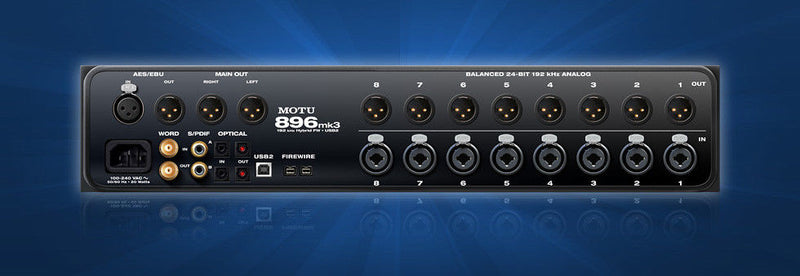 MOTU 896mk3 Hybrid Firewire and USB2 Audio Interface!!! AUTHORIZED DEALER