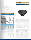 TSG AN-10A 10" NEO woofer W/ 2.5" Voice Coil  SPECIAL PRICING