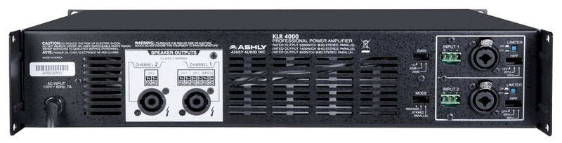 Ashly AUDIO KLR-4000 4000 Watt Professional Power Amp  AUTHORIZED DEALER!!!