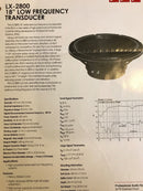 PAS LX-2800 18" SUBWoofer,  USED or REconed, SPECIAL PRICING!