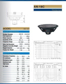 TSG AN-18C 18" NEO woofer W/ 4" Voice Coil  SPECIAL PRICING